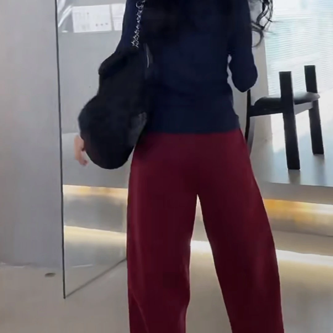 加绒显瘦香蕉裤女宽松阔腿休闲运动裤秋冬新款