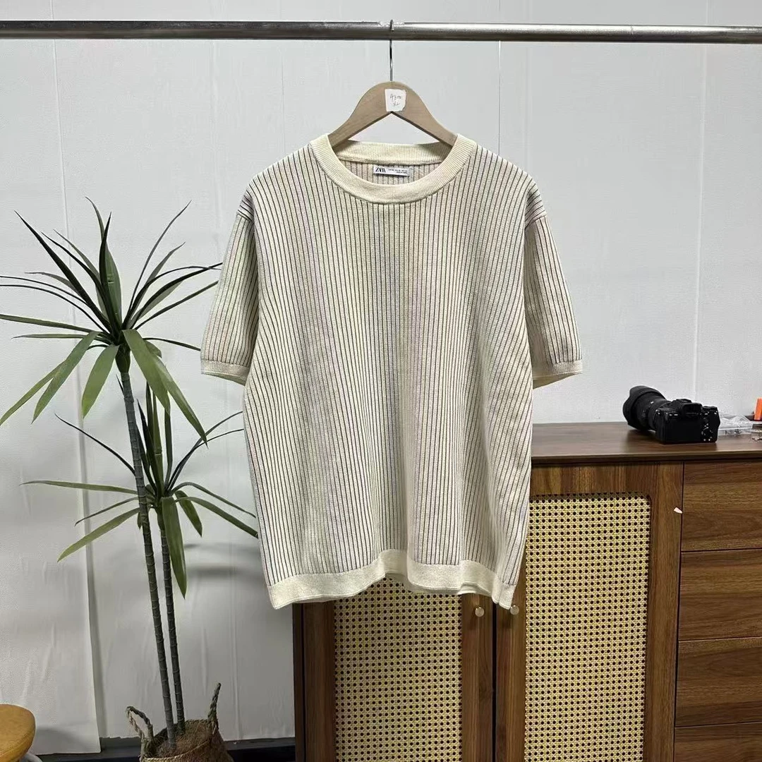 （za）4600-C3-8潮牌夏季时尚针织短袖透气亲肤