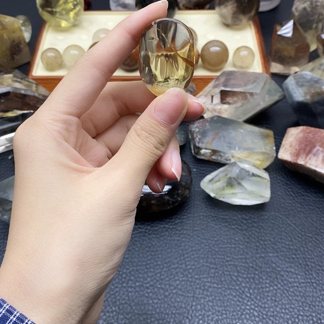 未镶嵌水晶珠宝半成品42水晶石