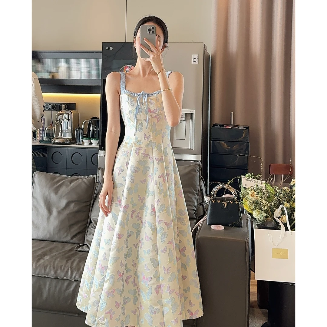 Zwinnie/詹维尼【重工提花蝴蝶】设计时尚甜美气质连衣裙 GYS202412