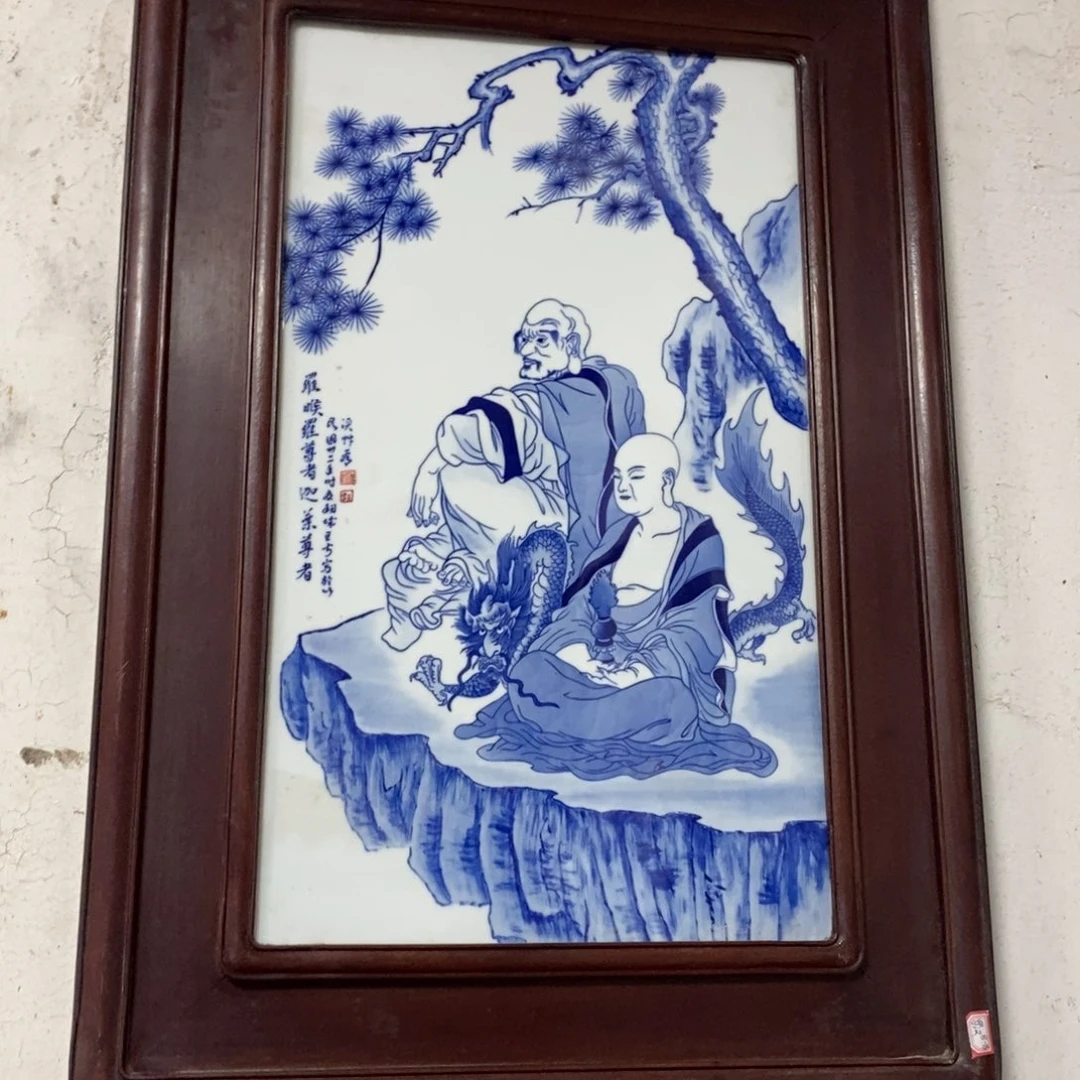 瓷71*49*1景德镇瓷板画柴窑烧制