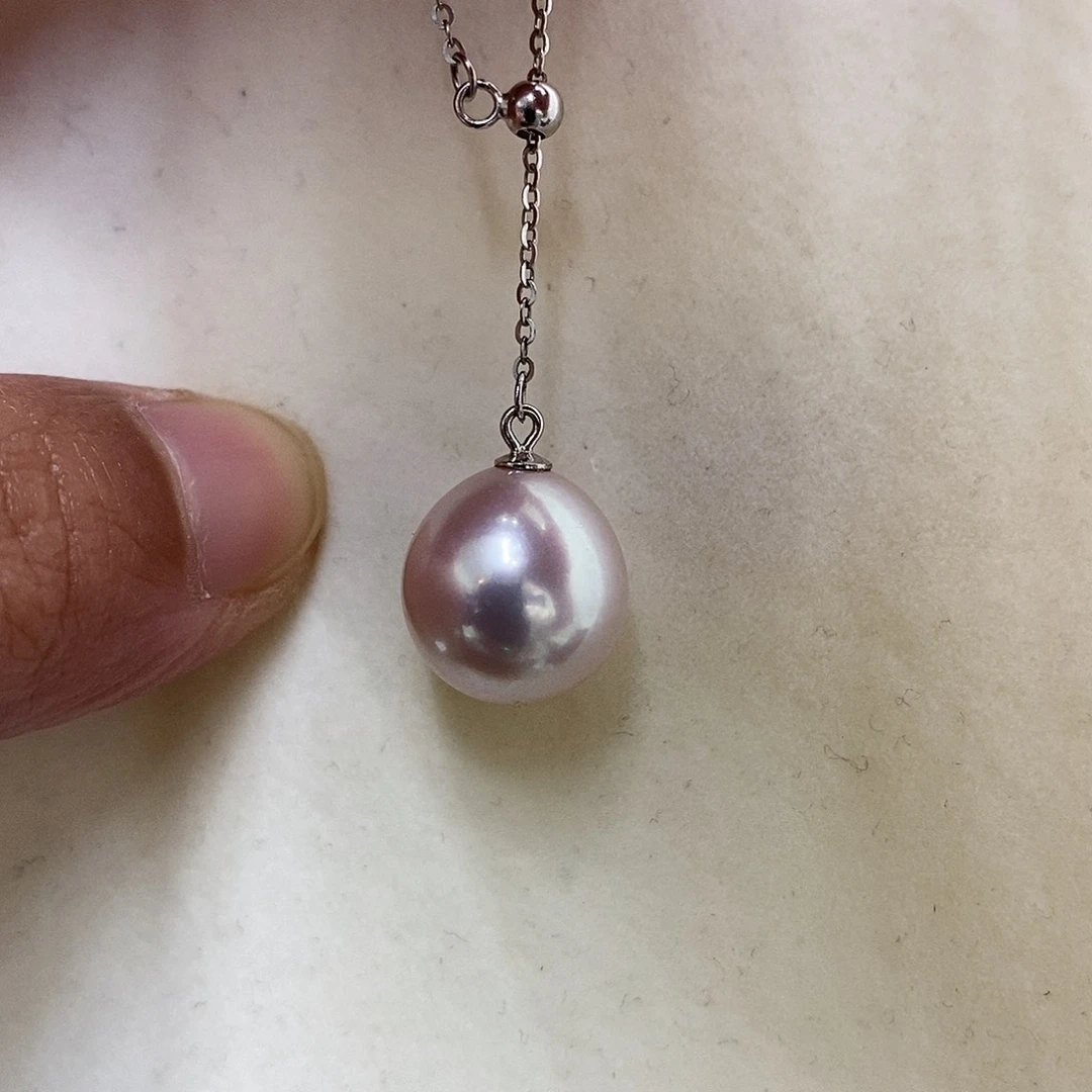 淡水珍珠银S925镶嵌颈饰