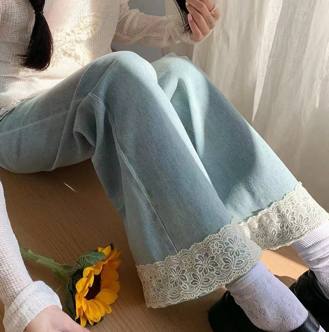 大码孕妇裤子春夏外穿2025新款不勒肚子小个子微喇裤时尚显瘦5598