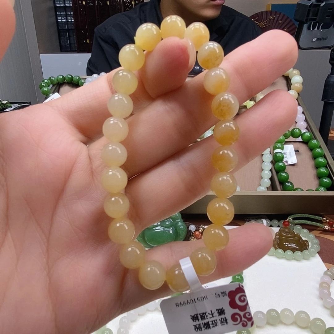未镶嵌手串和田玉8mm糖白