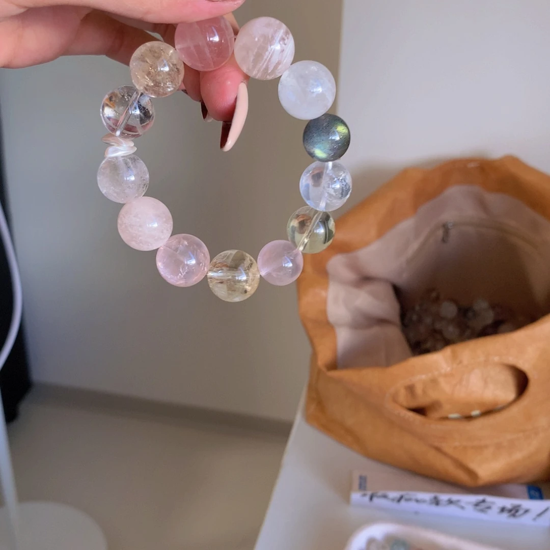 未镶嵌手串水晶耶***_现场定制手作多宝不退换