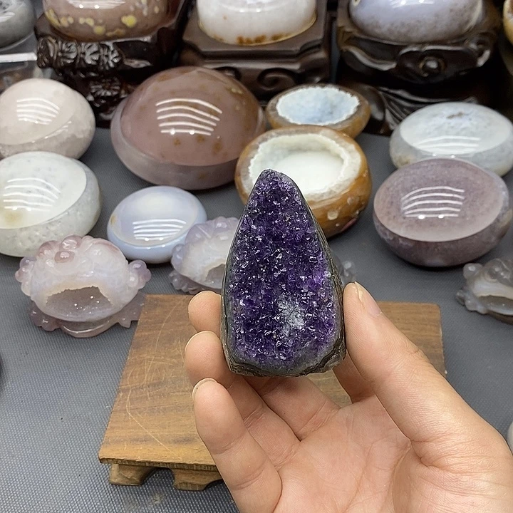 紫晶摆件未镶嵌紫晶