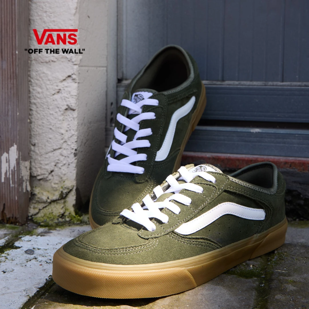Vans范斯官方 Rowley Classic绿色生胶底流光风情侣板鞋SF4N3U
