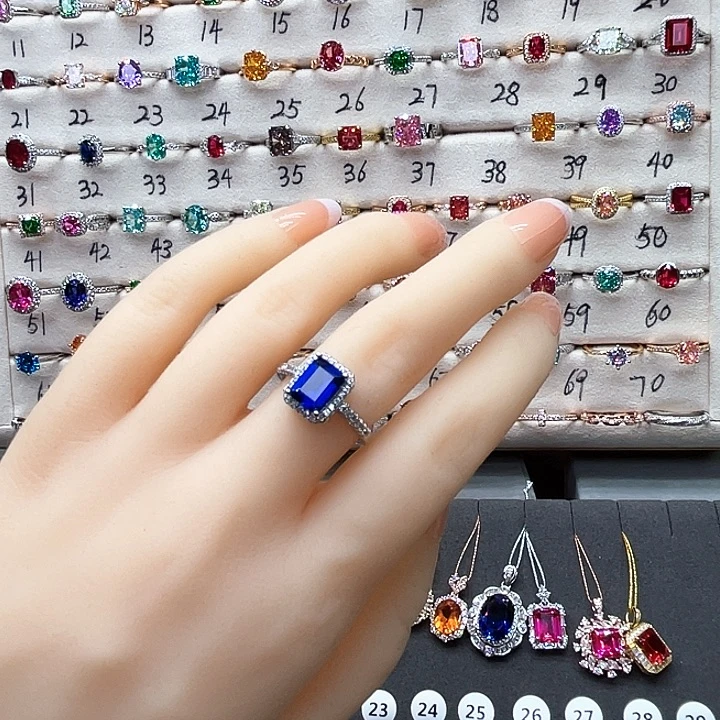 4碧玺（处理）10圈戒指