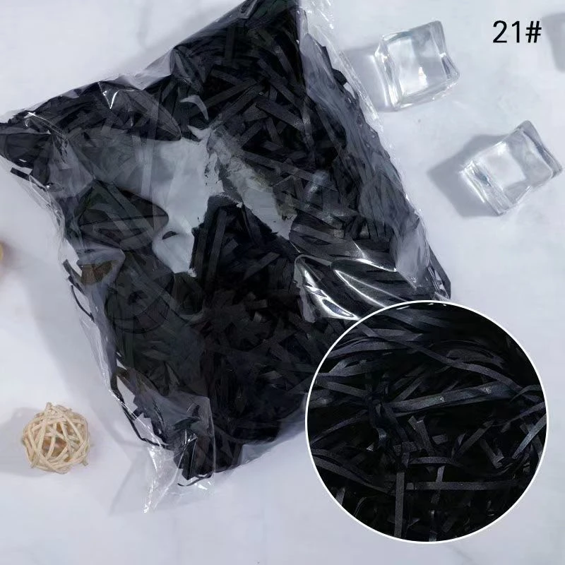 拉菲草填充物批发防磕碰礼品盒礼物盒子礼盒装饰配件纸屑纸丝包装