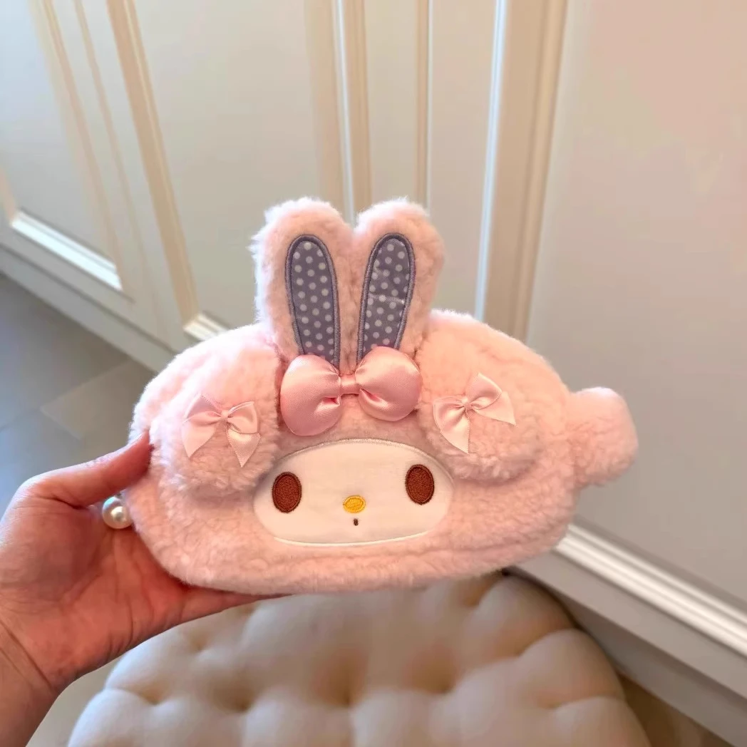 可爱毛绒小蒂大疆pocket3收纳袋手提粉色少女心高颜值相机包笔袋