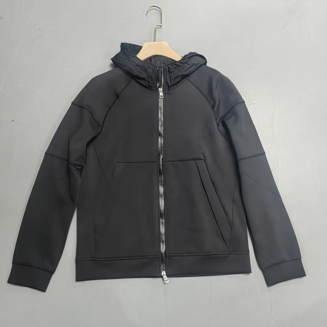 【南油玲姐】黑色连帽开衫新款外套63068