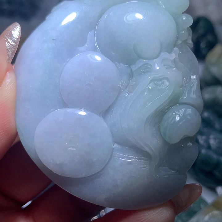 翡翠未镶嵌颈饰保真天然A货翡翠