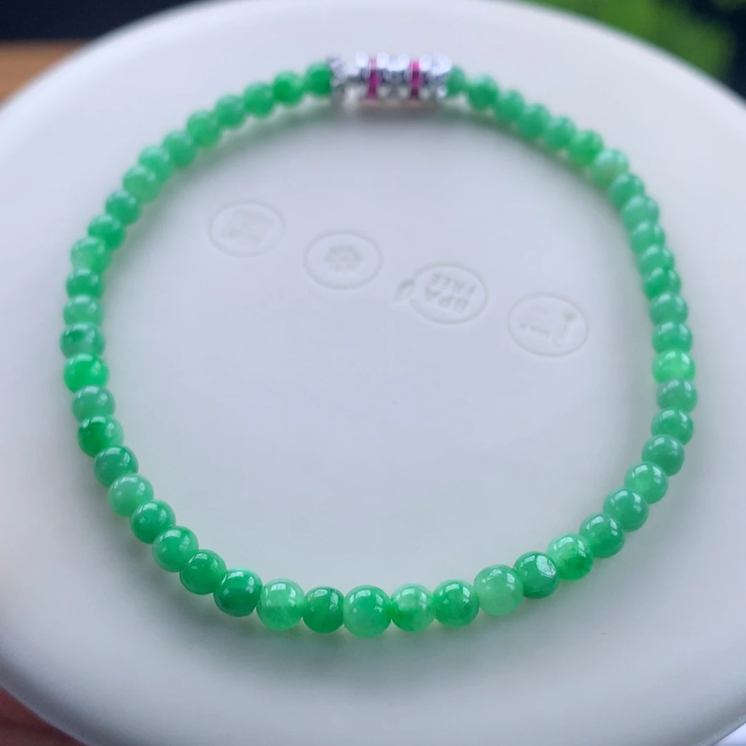 翡翠未镶嵌手链卡3.5