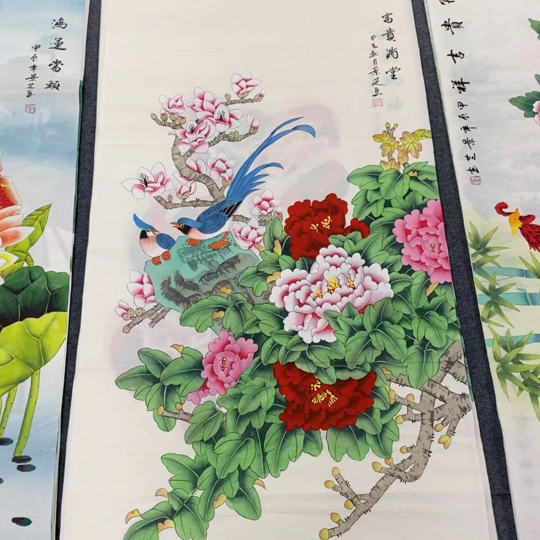 国画138✖️68四尺工笔画画画画画画