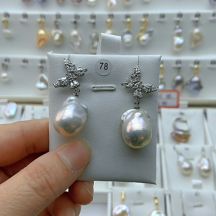 淡水珍珠颈饰银S925镶嵌