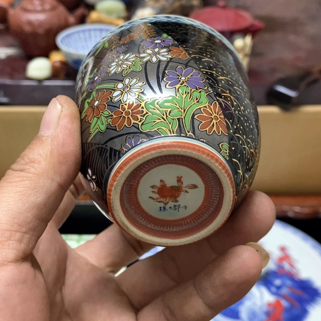 茶盏密胺手绘陶瓷杯子