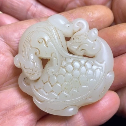 和田玉（糖玉）挂件未镶嵌