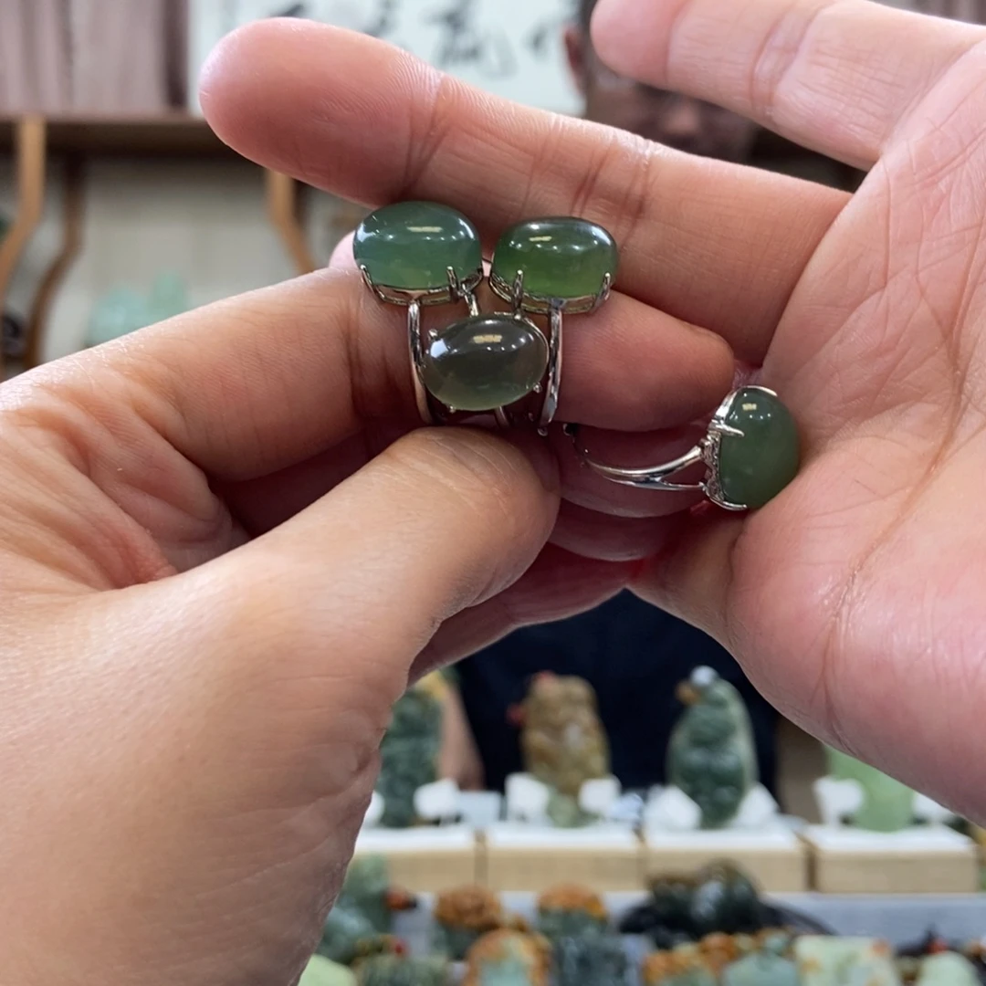 蛇纹石玉戒指（多样性发一件）未镶嵌