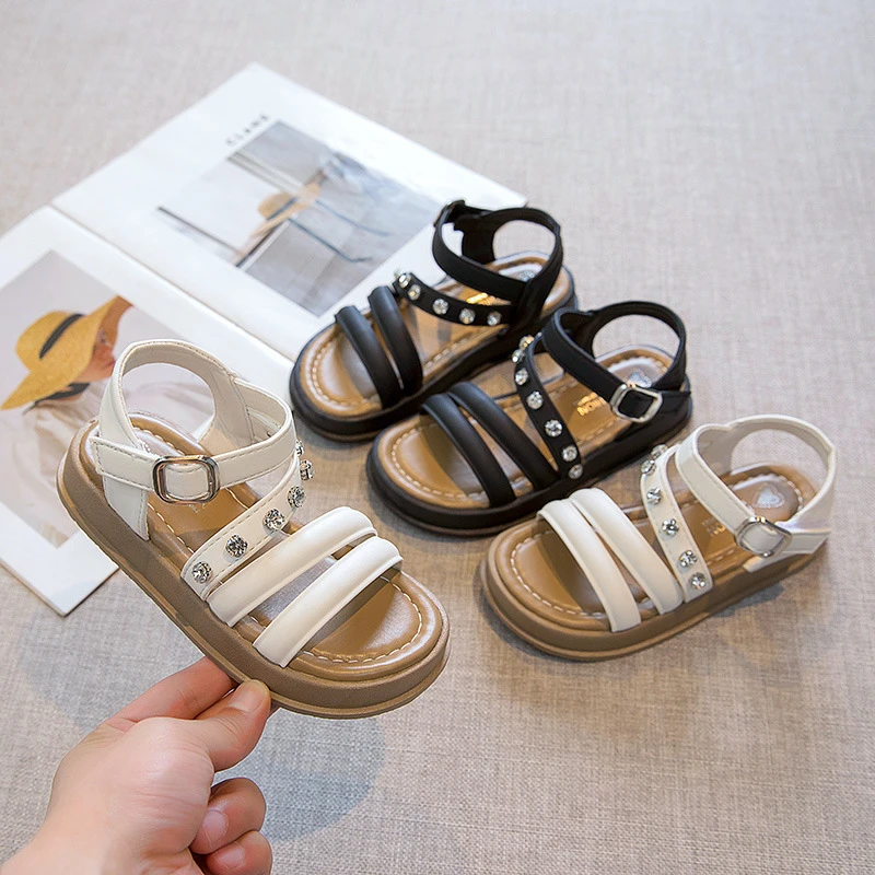 女童凉鞋2025年夏季软底防滑休闲中小童宝宝女孩公主沙滩凉鞋