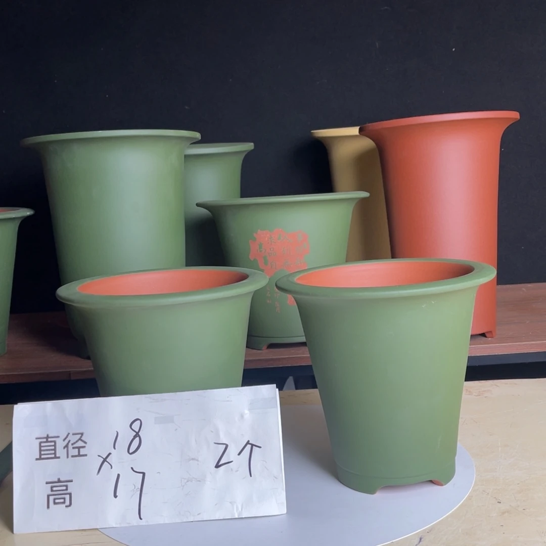 宜兴原矿紫砂花盆