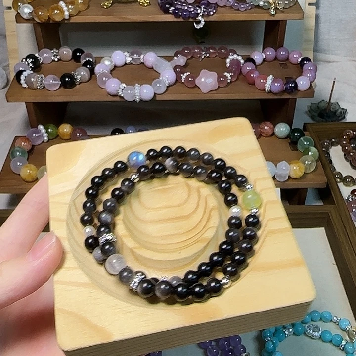 手链水晶合金银曜