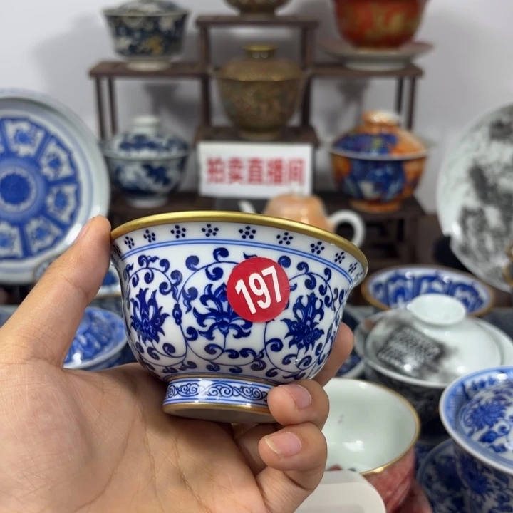 下***信景德镇手工手绘陶瓷