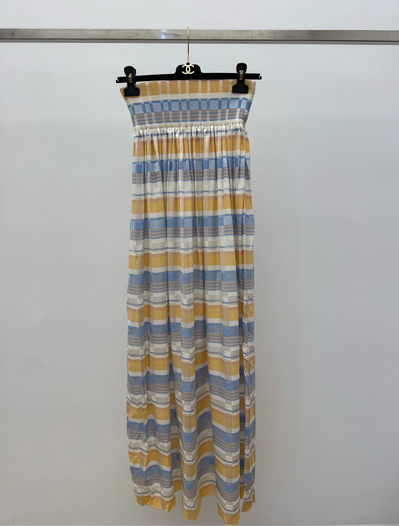 99新 Hermes/爱马仕 抹胸半身长裙 36码 02788