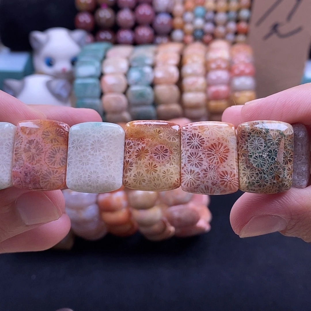 未镶嵌手牌硅化珊瑚（珊瑚玉）30