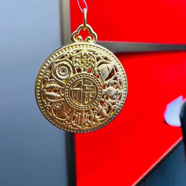 【莹莹专享】足金999 花丝八宝 GP 1.65  纳金添福
