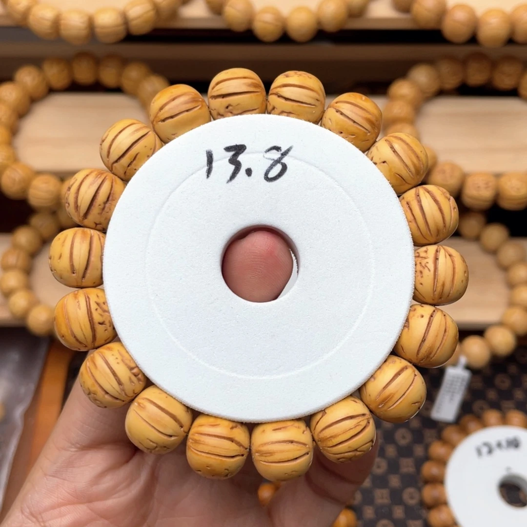 桃核手串用****1奶油核留纹