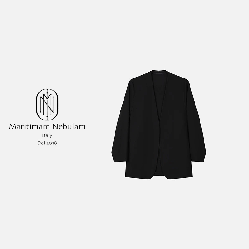 MN女士黑色气质春季西装外套廓形西服 SZ1583
