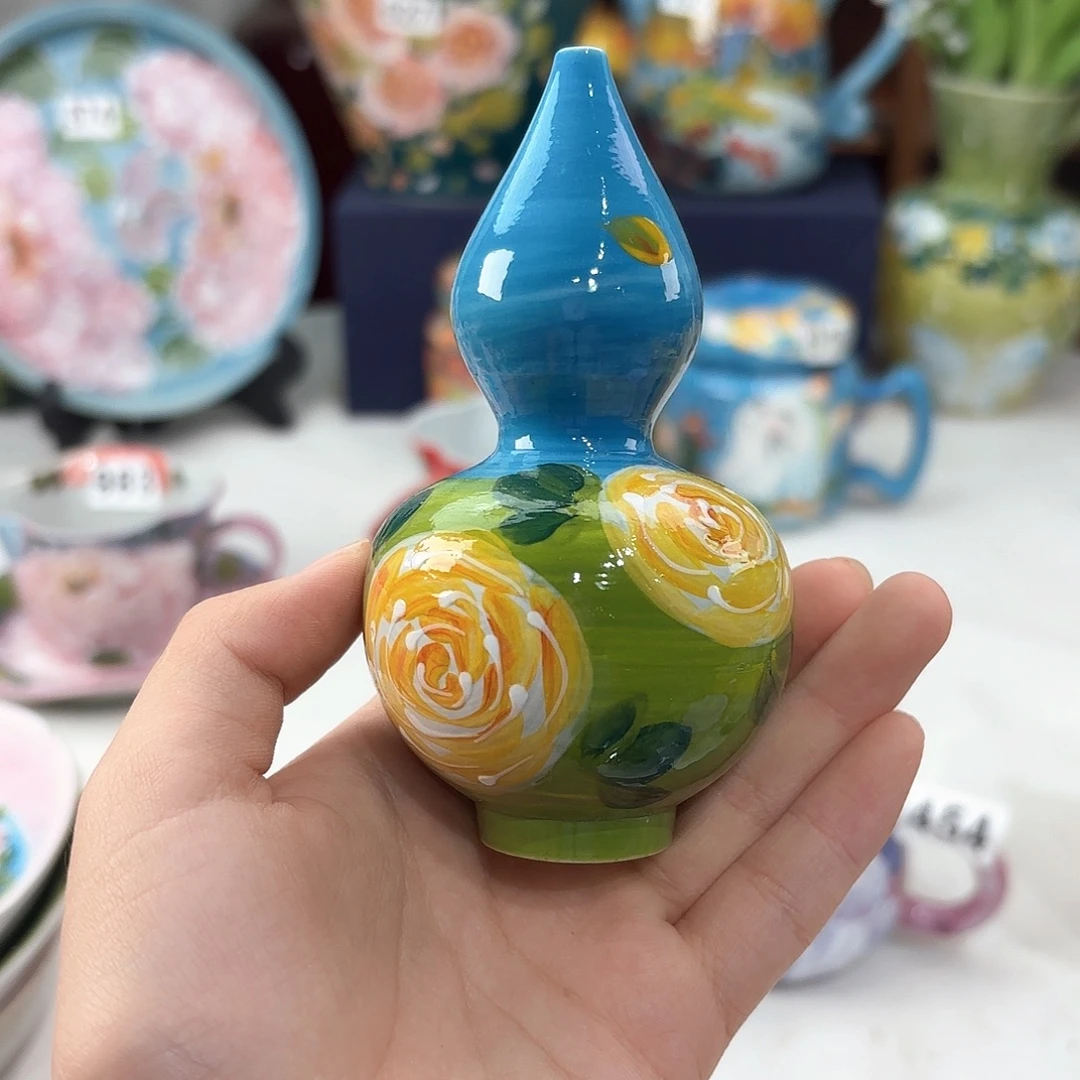 景德镇手绘高温釉下彩陶瓷茶具