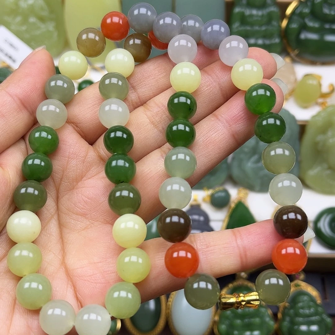 和田玉未镶嵌项链卡10