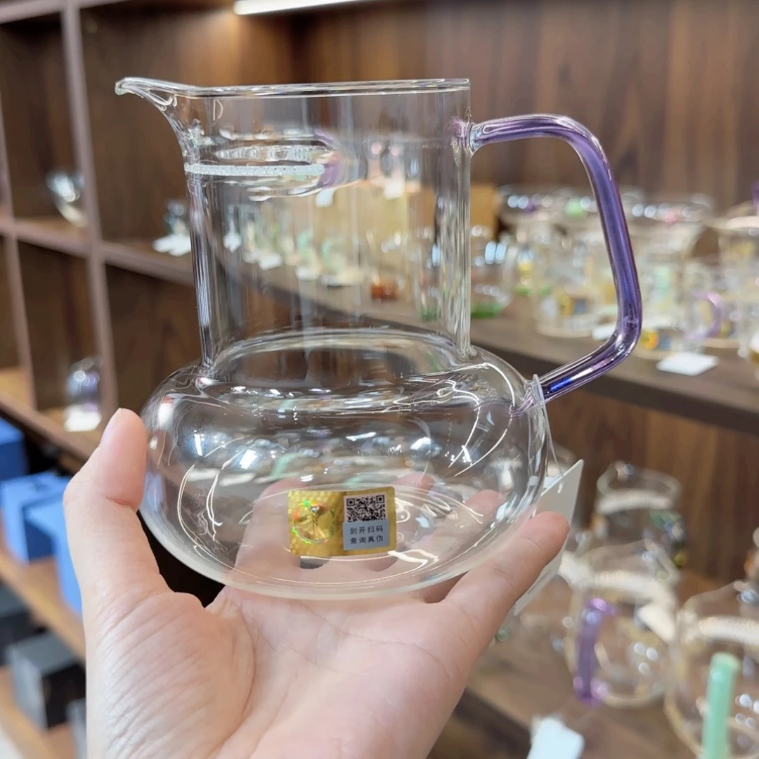 禾器双恒煮茶器浅紫色。。