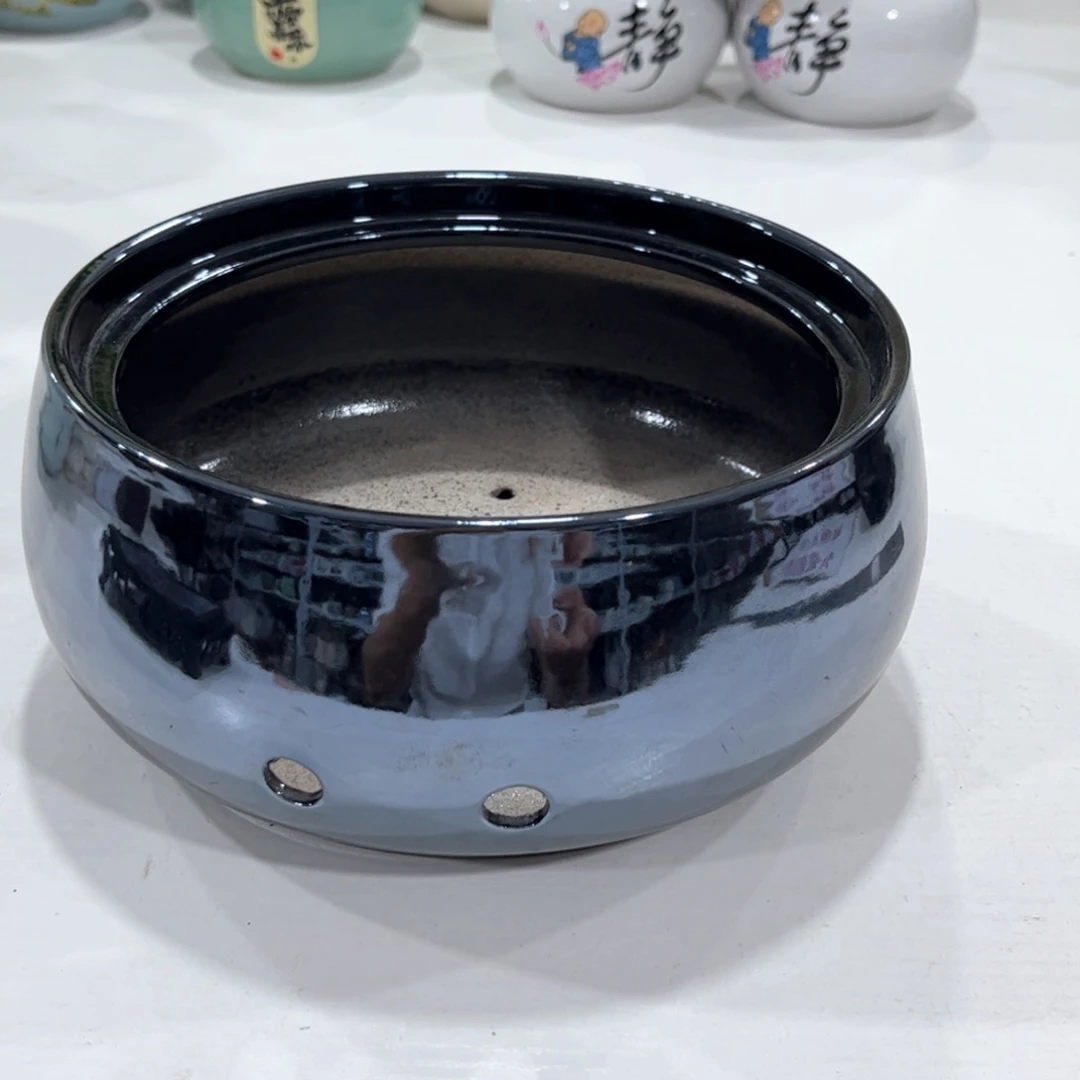 口17*8.5陶瓷绿植多肉花盆拍满8.8包邮发货