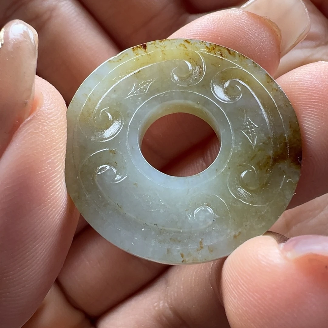 画***鸟和田玉未镶嵌挂件