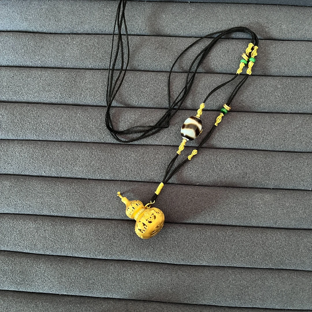 珠宝礼物【歪歪】18k葫芦吊坠项链（加加）(多样性发一）N9261 L45430