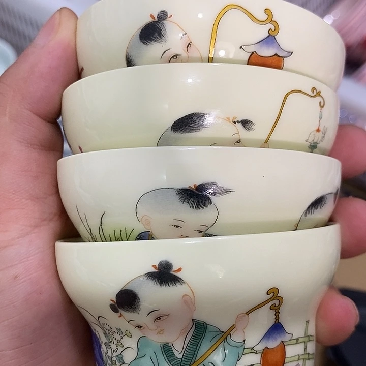 摆件景德镇陶瓷主人杯24566