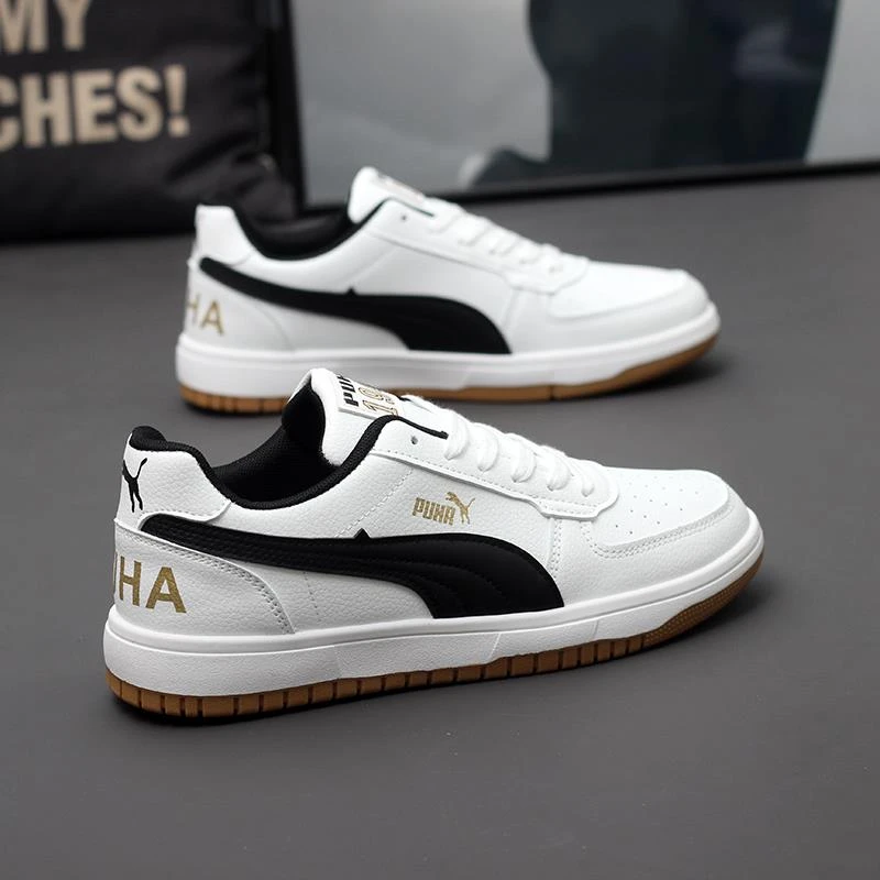 黑白金标潮牌德训男鞋子百搭潮流低帮情侣男女同款休闲校园风学生