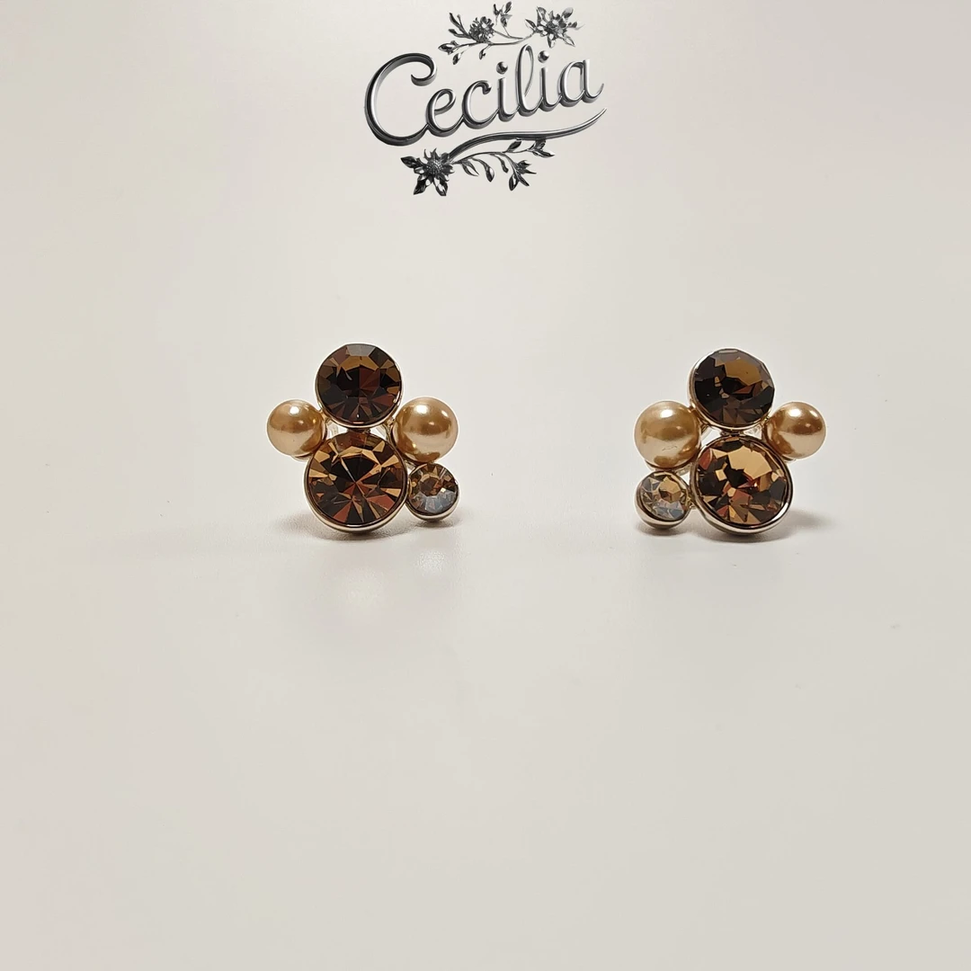 铜合金耳饰 Cecilia时尚休闲百搭高定耳钉D-E32