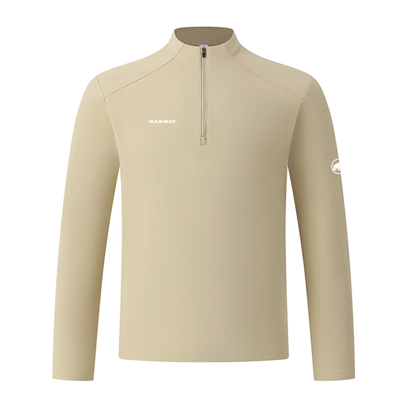 猛犸北极象户外运动立领加绒长袖T恤透气徒步登山抓绒衣保暖上衣