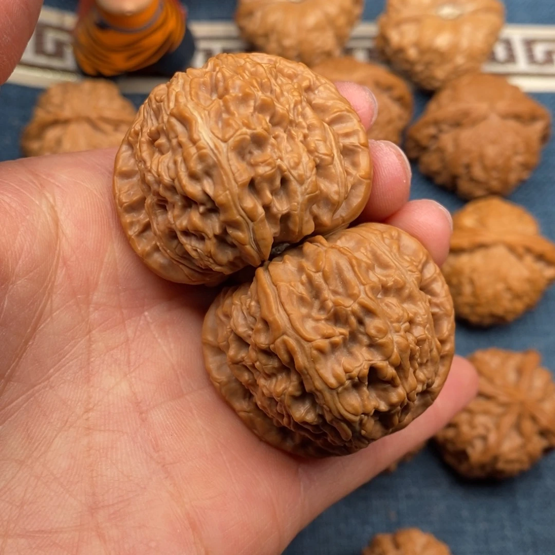 文玩核桃把件41闷白