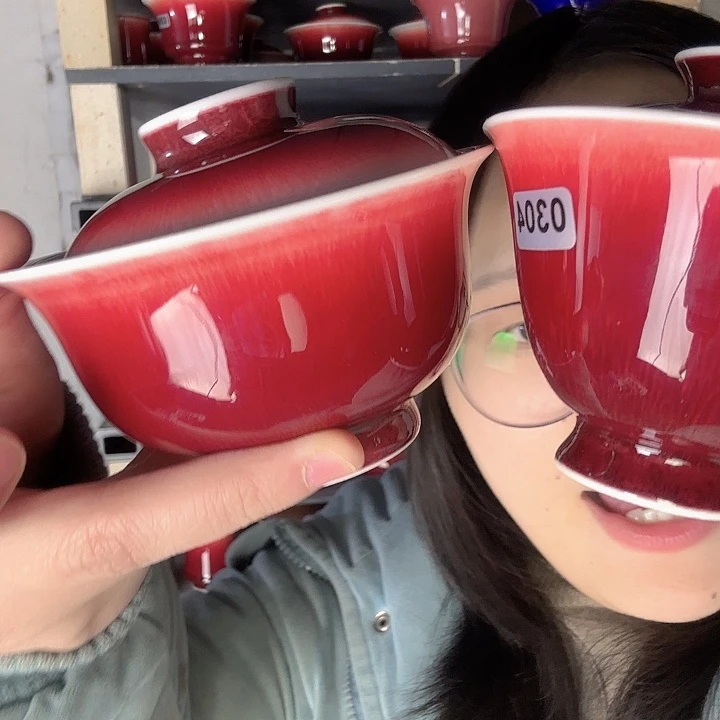 瓷片景德镇郎红陶瓷