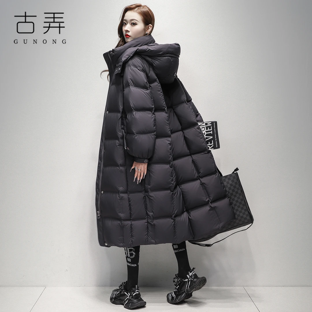 冬季过膝长款鹅绒羽绒服女2025新款百搭时尚极寒保暖防寒服厚外套