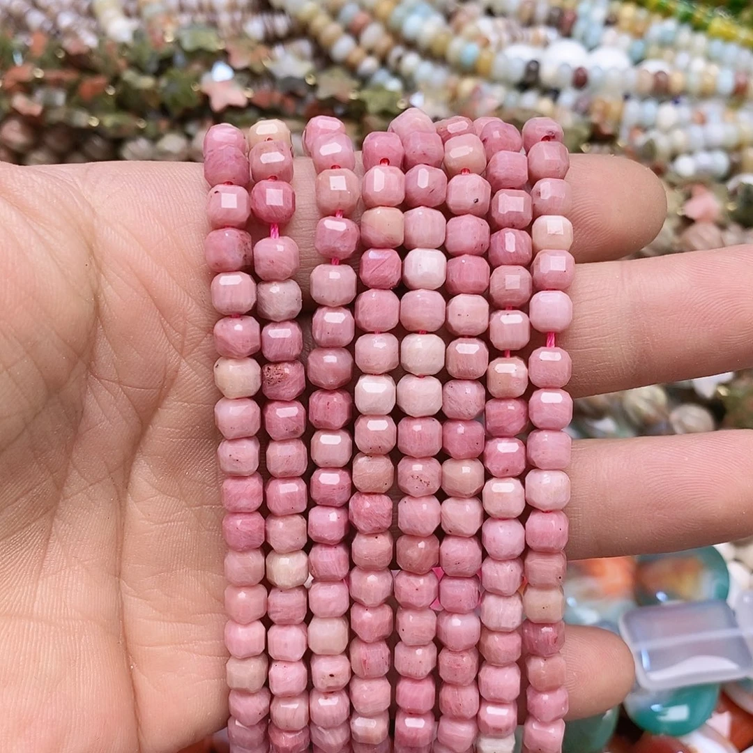 玛瑙/玉髓未镶嵌珠宝半成品红木纹方切一条装