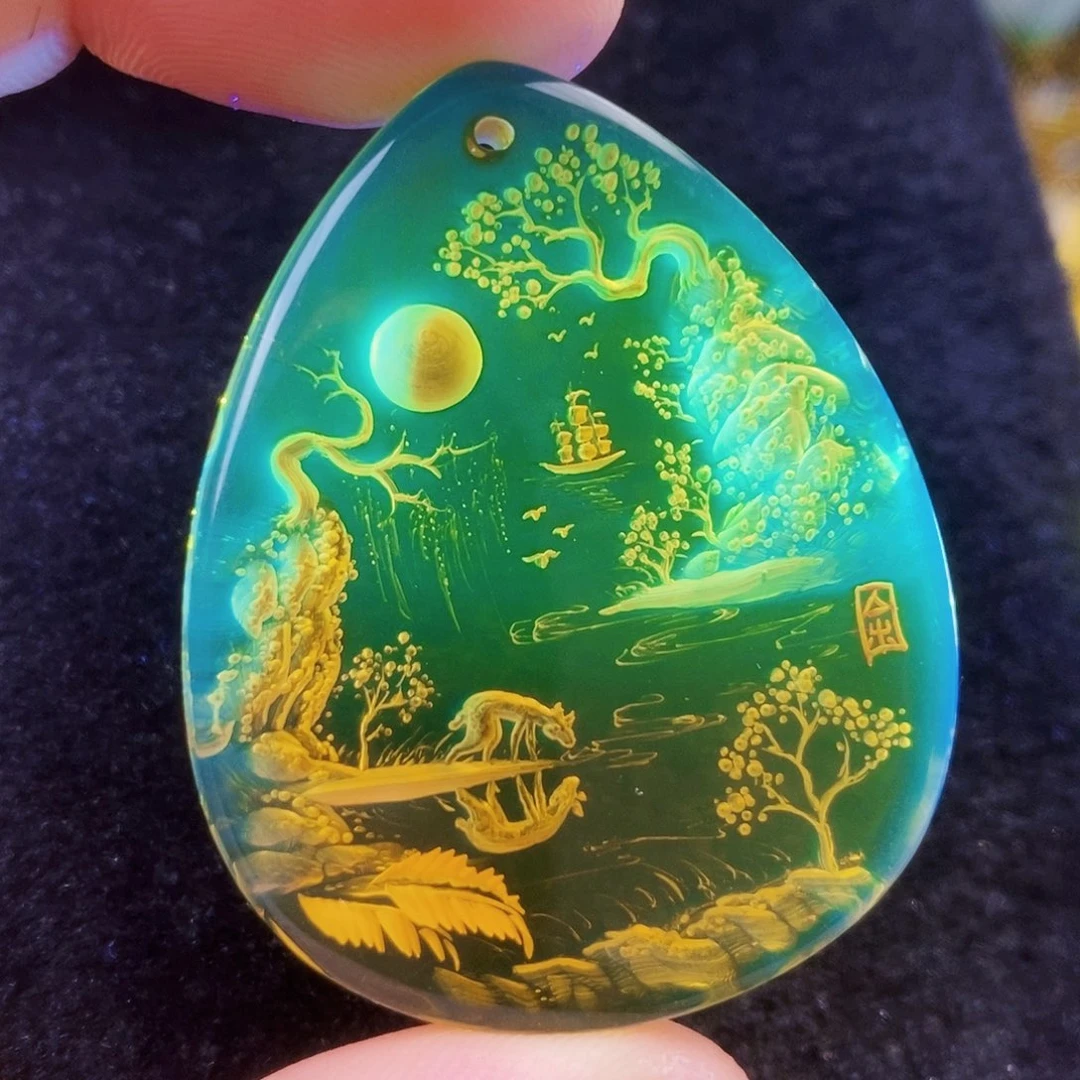 【闪购商品】蓝珀吊坠(不含链)未镶嵌