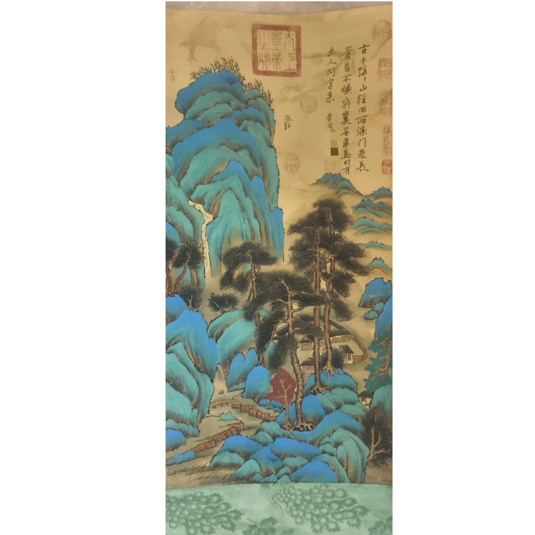 唐 山水绢本立轴 80 45 3.2平尺