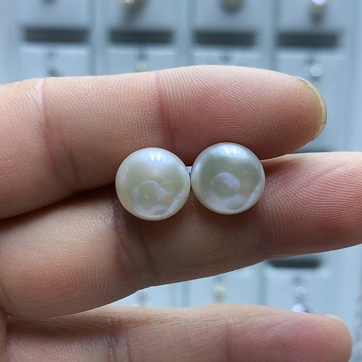 银S925镶嵌巴洛克淡水珍珠