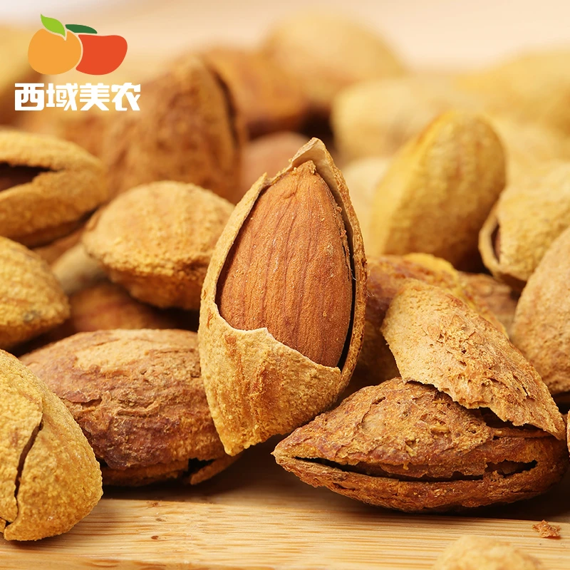 西域美农西域美农原味巴旦木250g*2袋香脆大颗粒坚果饱满干货炒货