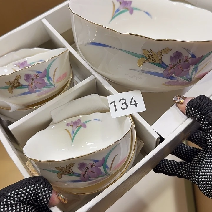 瓷片很好看的钵子套装